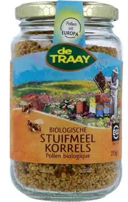 De Online Drogist De traay biologische stuifmeelkorrels 215gr aanbieding