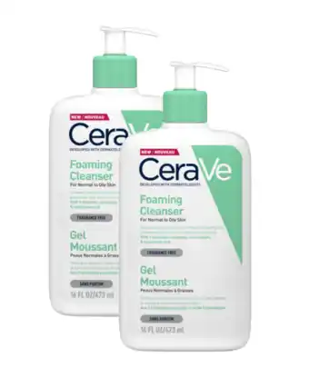 De Online Drogist Cerave schuimende reinigingsgel multi 2x473ml aanbieding