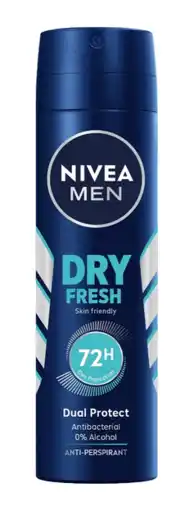 De Online Drogist Nivea men dry fresh deodorant spray 150ml aanbieding