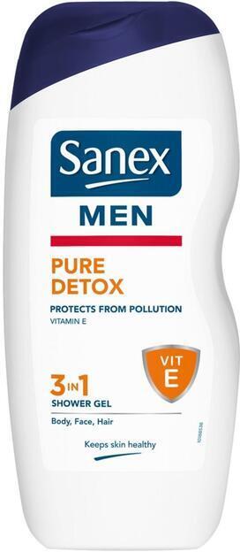 De Online Drogist Sanex men douchegel pure detox 250ml aanbieding