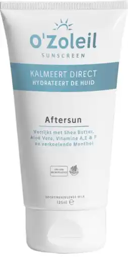 De Online Drogist O'zoleil aftersun melk 125ml aanbieding