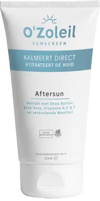 De Online Drogist O'zoleil aftersun melk 125ml aanbieding