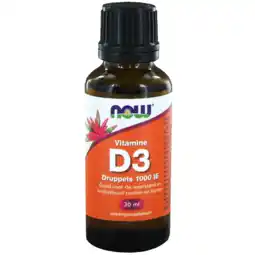 De Online Drogist Now vitamine d3 druppels 1000ie 30ml aanbieding