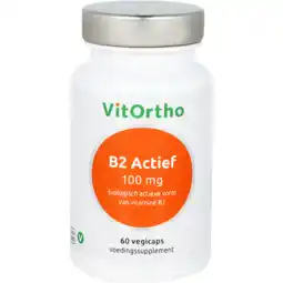 De Online Drogist Vitortho vitamine b2 actief 100mg vegicaps 60vcp aanbieding