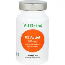 De Online Drogist Vitortho vitamine b2 actief 100mg vegicaps 60vcp aanbieding