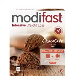 De Online Drogist Modifast intensive reep melkchocolade 6st aanbieding