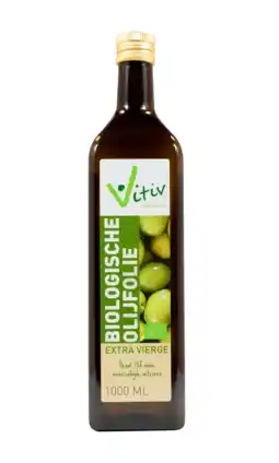 De Online Drogist Vitiv biologische olijfolie extra vierge 1lt aanbieding