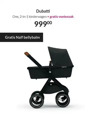 Babypark Dubatti One, 2-in-1 Kinderwagen + Gratis Voetenzak aanbieding