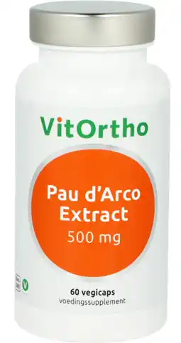 De Online Drogist Vitortho pau d’arco extract 500 mg vegicaps 60vcp aanbieding