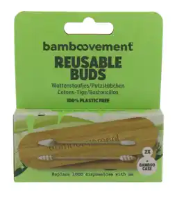 De Online Drogist The bamboovement herbruikbare wattenstaafjes 2st aanbieding