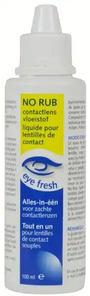 De Online Drogist Eye fresh lenzenvloeistof alles-in-1 no rub mini 100ml aanbieding