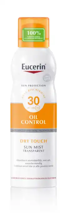 De Online Drogist Eucerin sun oil control mist transparent dry touch spf 30 200ml aanbieding