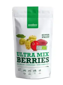 De Online Drogist Purasana ultra mix berries 200gr aanbieding