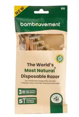 De Online Drogist The bamboovement wegwerpmesjes 5st aanbieding
