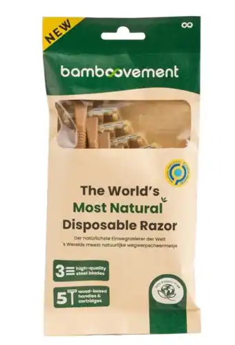 De Online Drogist The bamboovement wegwerpmesjes 5st aanbieding