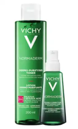 De Online Drogist Vichy normaderm reinigingslotion + phytosolution dagcrème combi set 2st aanbieding