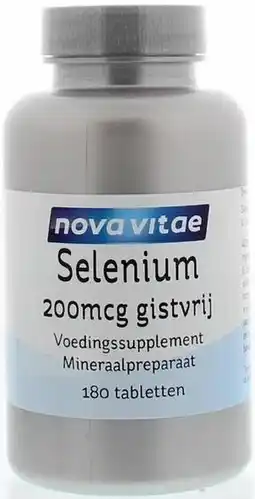 De Online Drogist Nova vitae selenium 200mcg capsules 180vcp aanbieding