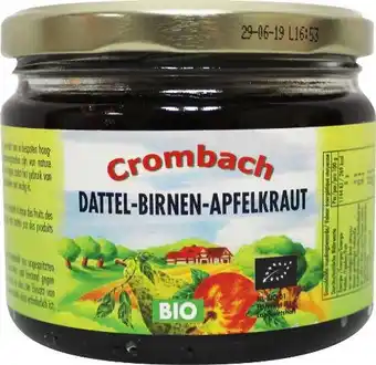 De Online Drogist Crombach appel peren dadelstroop biologisch 330gr aanbieding