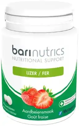 De Online Drogist Metagenics barinutrics ijzer kauwtabletten 90tb aanbieding