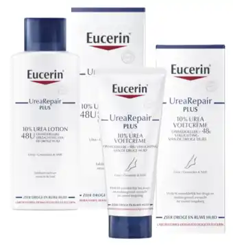 De Online Drogist Eucerin urearepair plus 10% urea verzorging set - bodylotion en voetcrème - 2 stuks aanbieding