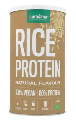 De Online Drogist Purasana vegan protein poeder rijst naturel 400gr aanbieding