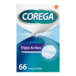 De Online Drogist Corega triple action gebitsprothese tabletten 66tb aanbieding