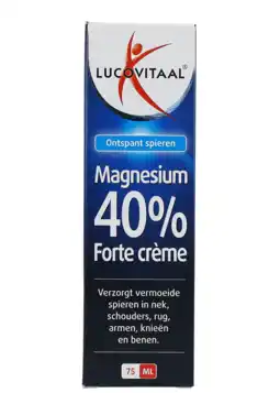 De Online Drogist Lucovitaal magnesium 40% forte crème 75ml aanbieding