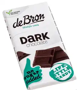 De Online Drogist De bron suikervrije tablet dark chocolate 75gr aanbieding