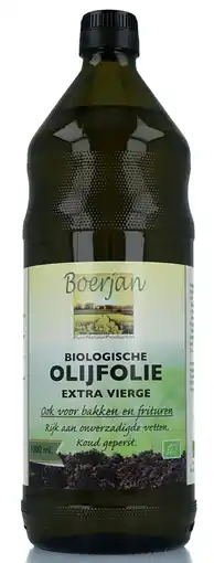 De Online Drogist Boerjan biologische olijfolie extra vierge 1lt aanbieding