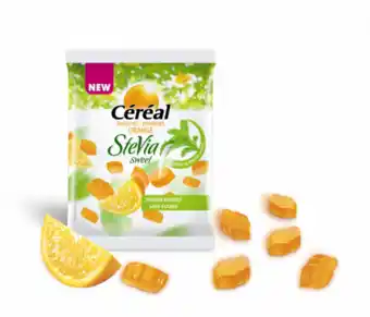 De Online Drogist Cereal snoepjes orange stevia 120gr aanbieding