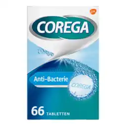De Online Drogist Corega anti-bacterie dagelijkse reiniger tabletten 66st aanbieding