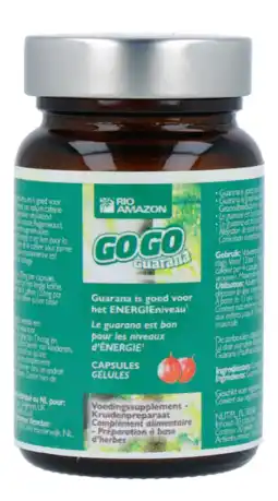De Online Drogist Rio amazon guarana gogo guarana 20 capsules 20cp aanbieding