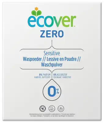 De Online Drogist Ecover zero sensitive waspoeder 1,2kg aanbieding