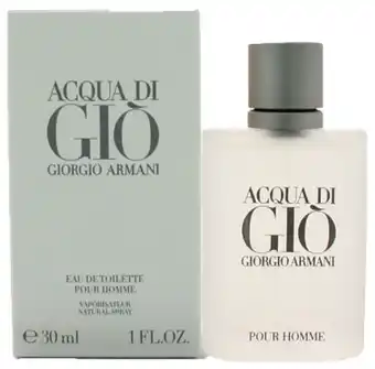 De Online Drogist Giorgio armani acqua di gio pour homme eau de toilette 30ml aanbieding