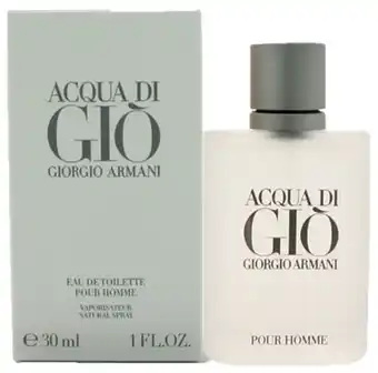 De Online Drogist Giorgio armani acqua di gio pour homme eau de toilette 30ml aanbieding