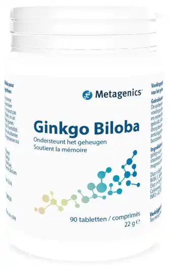 De Online Drogist Metagenics ginkgo biloba tabletten 90tb aanbieding