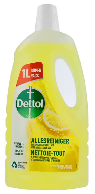 De Online Drogist Dettol allesreiniger citroen & limoen 1000ml aanbieding