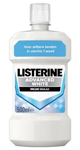 De Online Drogist Listerine advanced white mondspoeling 500ml aanbieding