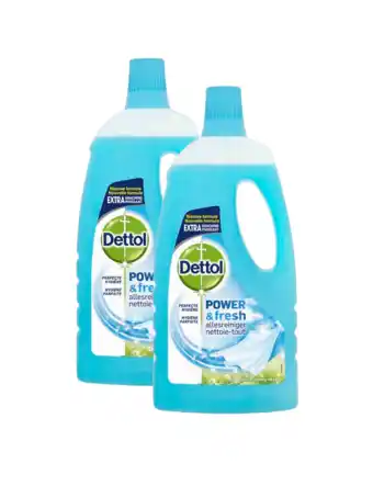 De Online Drogist Dettol power & fresh allesreiniger katoenfris duo 2x1000ml aanbieding