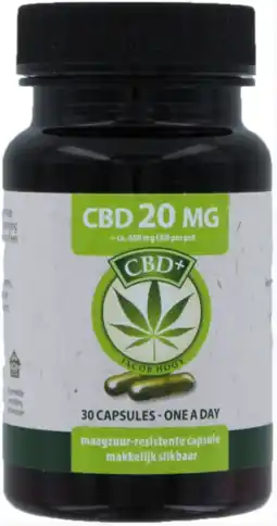 De Online Drogist Jacob hooy cbd+ 20mg capsules 30cp aanbieding