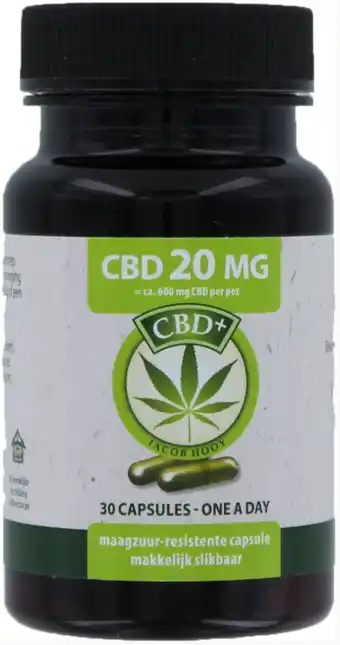 De Online Drogist Jacob hooy cbd+ 20mg capsules 30cp aanbieding