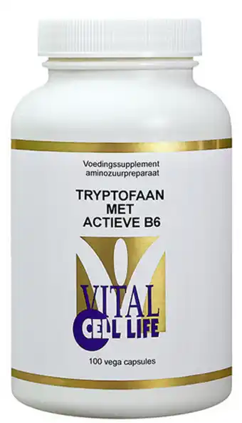 De Online Drogist Vital cell life tryptofaan met actieve b6 capsules 100cp aanbieding