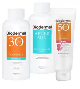 De Online Drogist Biodermal zon familie pakket zonnemelk 3st aanbieding