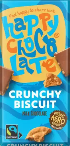 De Online Drogist Happy chocolate crunchy biscuit 100gr aanbieding