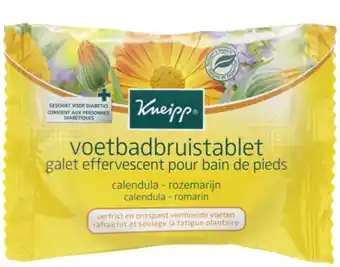 De Online Drogist Kneipp voetbadbruistablet calendula 80gr aanbieding