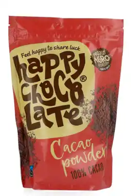 De Online Drogist Happy chocolate cacao poeder 250gr aanbieding