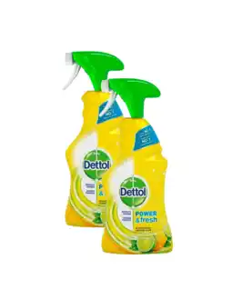 De Online Drogist Dettol power & fresh allesreiniger citrus spray duo 2x500ml aanbieding