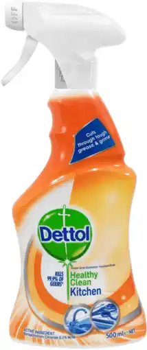 De Online Drogist Dettol power keukenreiniger spray 500ml aanbieding