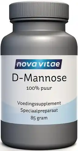 De Online Drogist Nova vitae d-mannose 500mg poeder 85gr aanbieding