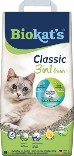 Intratuin Biokat's classic fresh kattenbakvulling 18 l aanbieding